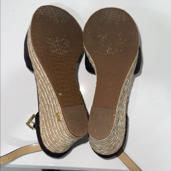 Michael Kors Black Wedge Sandals - Picture 9 of 11